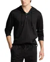 Polo Ralph Lauren Men's Cotton Sleep Hoodie In Polo Black,white Polo Player