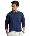 Polo Ralph Lauren Logo Crewneck Sweatshirt In Newport Navy