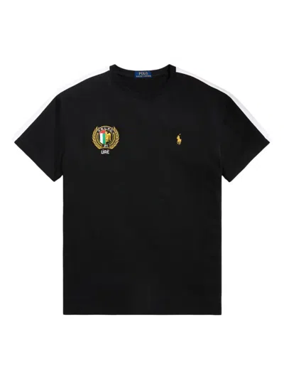 Polo Ralph Lauren Men's Crest Patch Cotton T-shirt In Polo Black