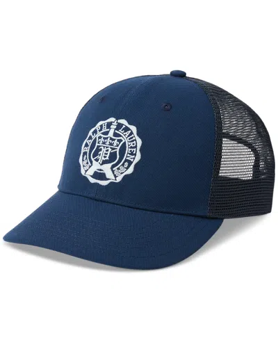 Polo Ralph Lauren Men's Crest Twill Trucker Cap In Newport Navy