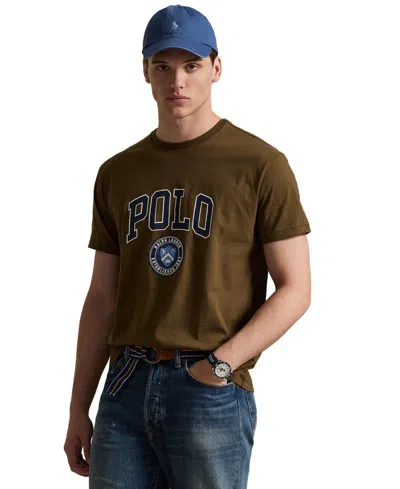 Polo Ralph Lauren Men's Crew Neck T-shirt In Brown