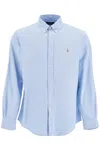 Polo Ralph Lauren Custom Fit Cotton Stretch Shirt In Blue