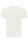 Polo Ralph Lauren Custom Slim Fit Jersey Crewneck T-shirt Man T-shirt Off White Size Xxl Cotton In White