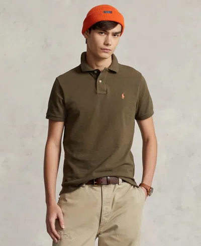 POLO RALPH LAUREN MEN'S CUSTOM SLIM FIT MESH POLO