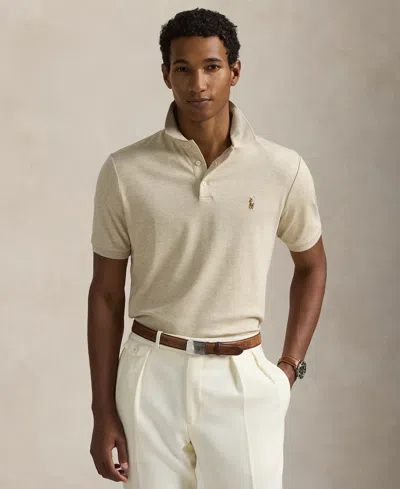 Polo Ralph Lauren Men's Custom Slim Fit Soft Cotton Polo Shirt In Neutral