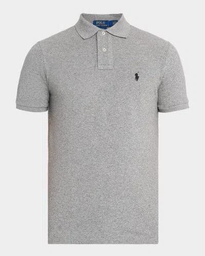 Polo Ralph Lauren Grey Polo Shirt With Pony Detail On The Front