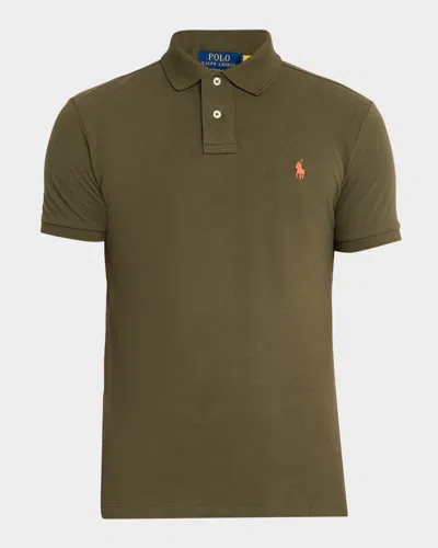 POLO RALPH LAUREN MEN'S CUSTOM SLIM FIT SOFT COTTON POLO SHIRT