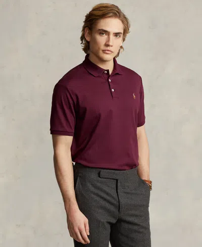 Polo Ralph Lauren Men's Custom Slim Fit Soft Cotton Polo Shirt In Grey Cloud Heather