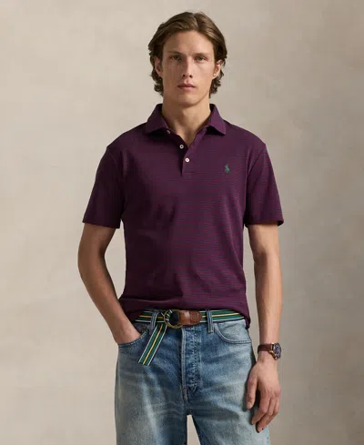 Polo Ralph Lauren Men's Custom Slim Fit Soft Cotton Polo Shirt In Purple