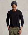 Polo Ralph Lauren Tonal Icon Logo Cotton Knit Sweater In Black In Black
