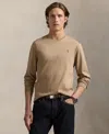 Polo Ralph Lauren Slim Fit Long Sleeve Tee In Brown