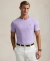 Polo Ralph Lauren Men's Custom Slim Fit Soft Cotton T-shirt In Purple Htr