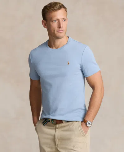 Polo Ralph Lauren Classic Fit Soft Cotton Crewneck T-shirt In Vessel Blue