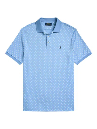 Polo Ralph Lauren Men's Custom-slim Paisley Cotton Polo Shirt