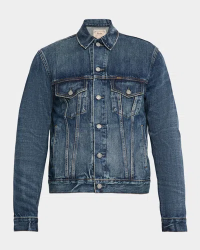 POLO RALPH LAUREN MEN'S DENIM TRUCKER JACKET
