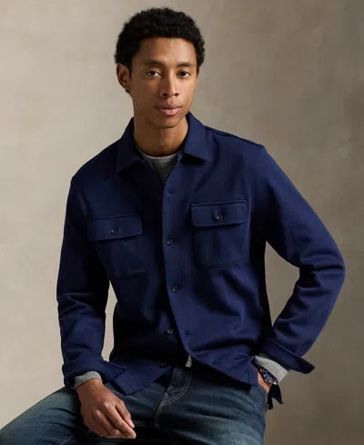 POLO RALPH LAUREN MEN'S DOUBLE-KNIT CAMP SHIRT