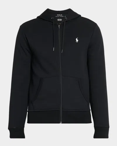 Polo Ralph Lauren Cotton Blend Sweatshirt With Embroidered Logo On The Front In Black