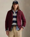 Polo Ralph Lauren Men's Double-knit Full-zip Hoodie In Burgundy