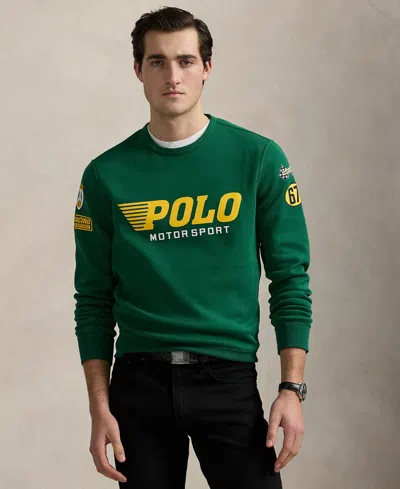 Polo Ralph Lauren Men's Double-knit Graphic Sweatshirt In Green