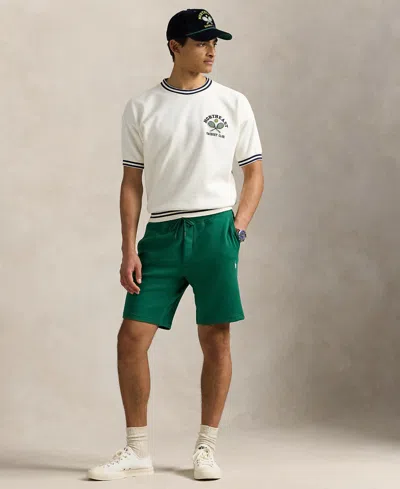 Polo Ralph Lauren Men's Double-knit Shorts In Antique Green