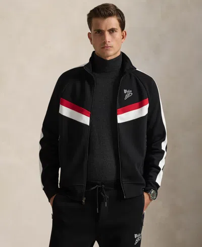 Polo Ralph Lauren Men's Double-knit Track Jacket In Black