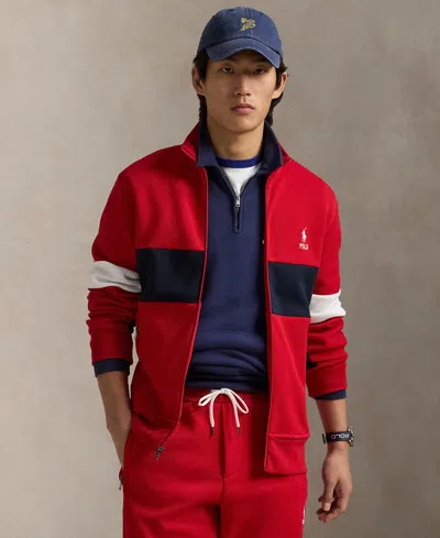 Polo Ralph Lauren Men's Double-knit Track Jacket In Rl 2000 Red Multi