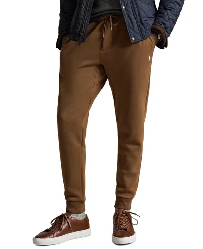 Polo Ralph Lauren Men's Double-knit Jogger Pants In Brown