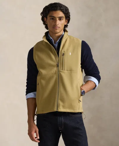 Polo Ralph Lauren Men's Double-knit Vest In Brown