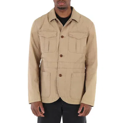 Pre-owned Polo Ralph Lauren Men's Eisnhwear Cotton Field Jacket In Brown