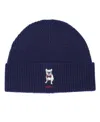 Polo Ralph Lauren Men's Embroidered Frenchie Beanie In Newport Navy