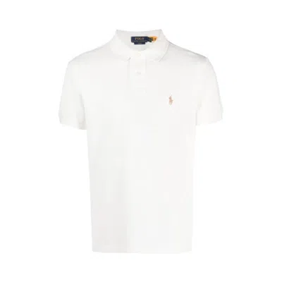 Polo Ralph Lauren Men's Embroidered-logo Polo Shirt In White