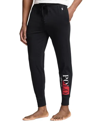 Polo Ralph Lauren Men's Exclusive Logo Jogger Pajama Pants In Polo Black,white,red Logo