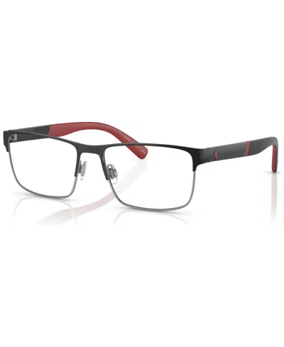 Polo Ralph Lauren Men's Eyeglasses, Ph1215 In Shiny Black,gunmetal