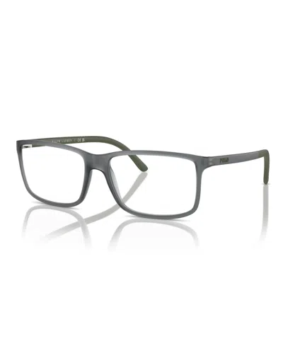 Polo Ralph Lauren Men's Eyeglasses, Ph2126 In Matte Transparent Grey