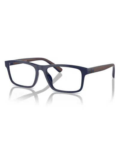 Polo Ralph Lauren Men's Eyeglasses, Ph2274u In Shiny Navy Blue