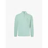 Polo Ralph Lauren Mens Faded Mint Estate Half-zip Cotton-jersey Sweatshirt
