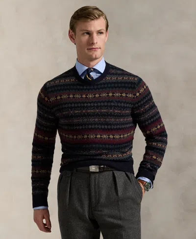 POLO RALPH LAUREN MEN'S FAIR ISLE WOOL SWEATER