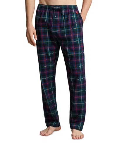 Polo Ralph Lauren Plaid Flannel Pajama Pant In Malcolm Modern Tartan In Animal Print