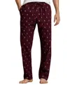 Polo Ralph Lauren Men's Flannel Printed Drawstring Pajama Pants In Burgundy