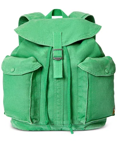 Polo Ralph Lauren Men's Flap-top Canvas Backpack In Green
