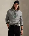 Polo Ralph Lauren Men's Fleece Graphic Hoodie In Gray