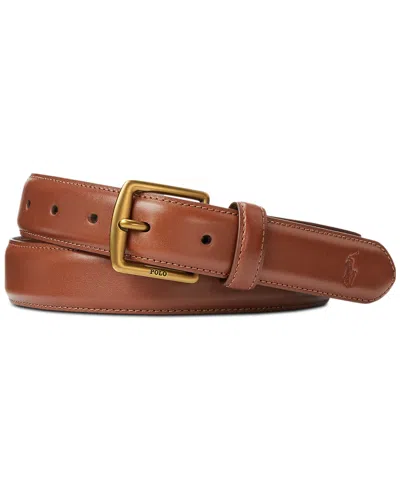 Polo Ralph Lauren Men's Full Grain Leather Dress Belt In Brown