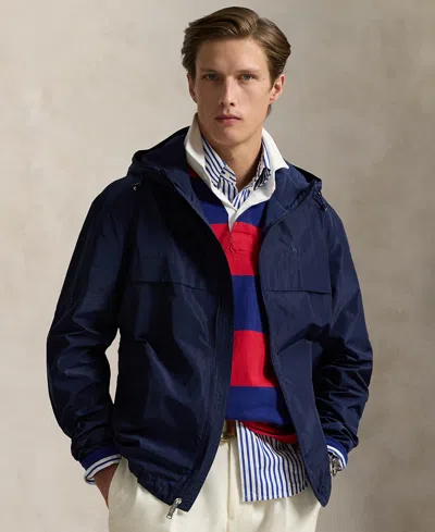 Polo Ralph Lauren Men's Full-zip Hooded Jacket In Newport Navy