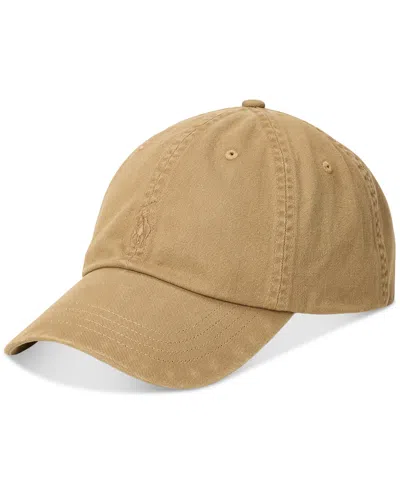 Polo Ralph Lauren Men's Garment-dyed Twill Ball Cap In Brown