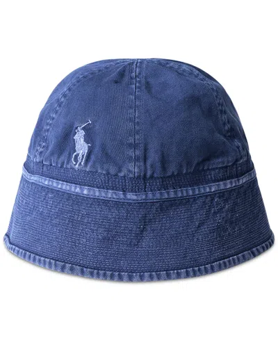 POLO RALPH LAUREN MEN'S GARMENT-DYED TWILL BUCKET HAT