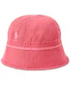 Polo Ralph Lauren Garment-dyed Twill Bucket Hat In Red