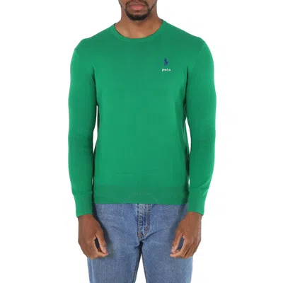 Polo Ralph Lauren Men's Green Logo Embroidered Cotton Jumper