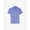 POLO RALPH LAUREN REGULAR-FIT TERRY-TEXTURE COTTON AND RECYCLED POLYESTER-BLEND SHIRT