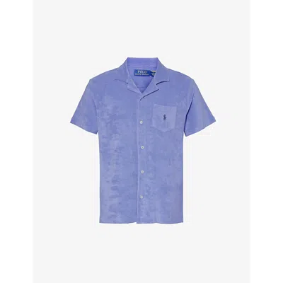 Polo Ralph Lauren Mens Harbor Island Blue Regular-fit Terry-texture Cotton And Recycled Polyester-bl