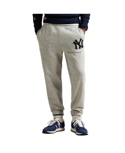Polo Ralph Lauren Men's Heather Gray Yankees Sweatpants